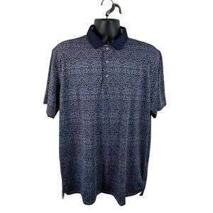 Greyson Golf Performance Polo Size XL Paisley Floral Geometric Print Stretch